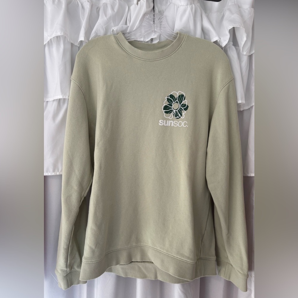 H&M Olive Green Relaxed Fit Sweatshirt